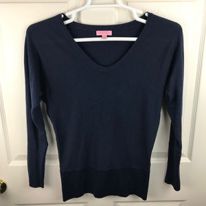 Lilly Pulitzer Autumn Shorely Sweater Blue Size XS